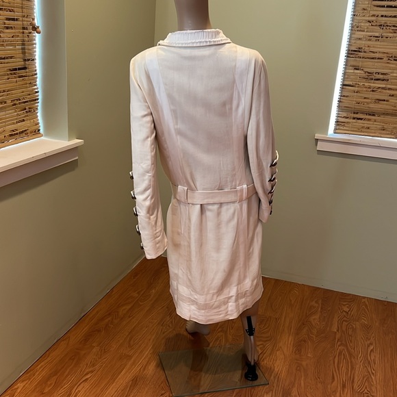 L.A.M.B. By Gwen Stefani Gorgeous Cotton Denim Coat With Logo Metal Clasps 10 - Picture 4 of 13